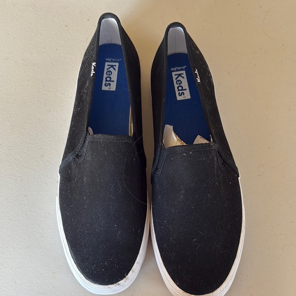 Keds Black Slip-On Sneakers